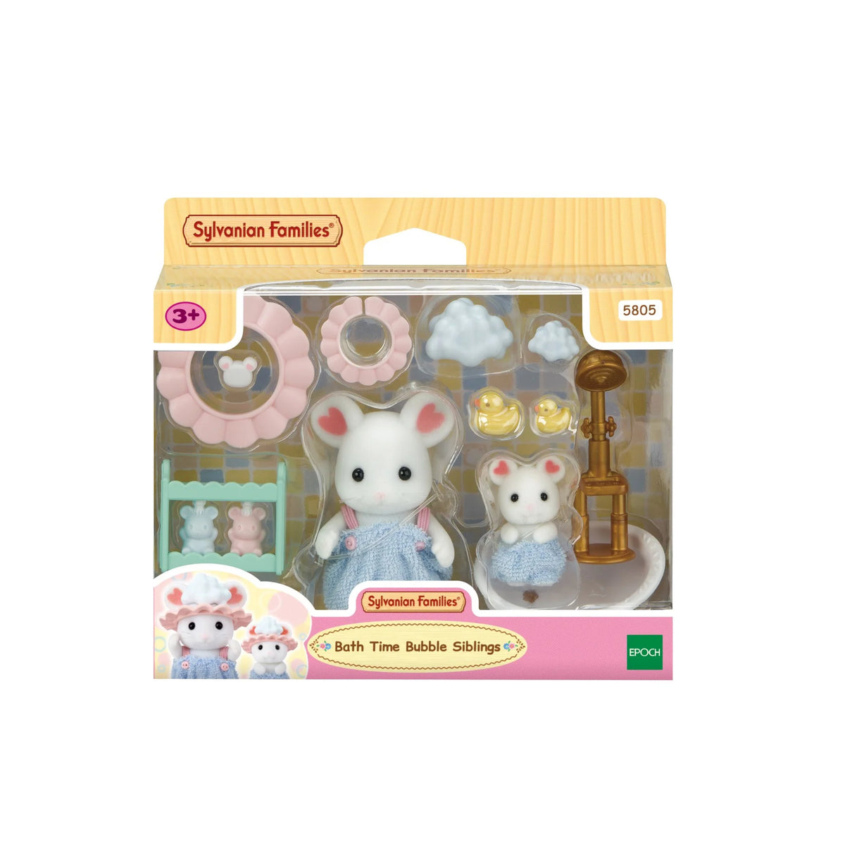 Sylvanian Families Bath Time Bubble Siblings