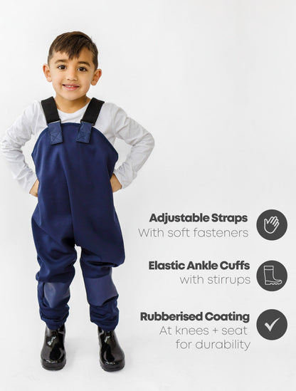 Therm All-Weather Fleece Overalls - Navy