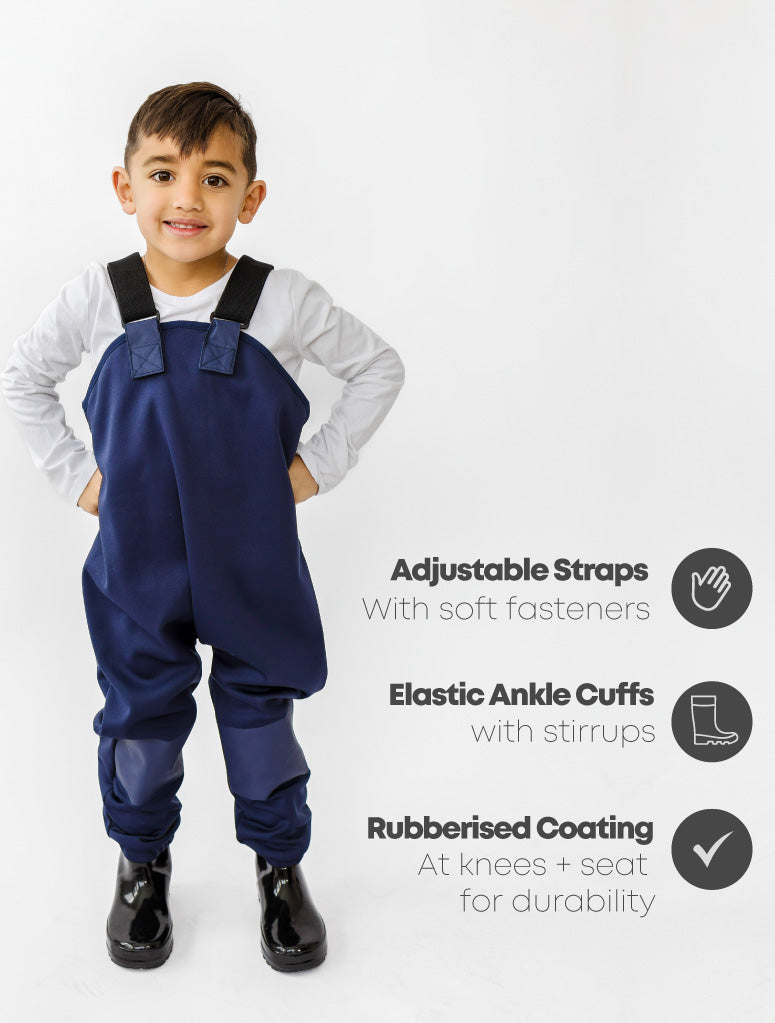 Therm All-Weather Fleece Overalls - Navy