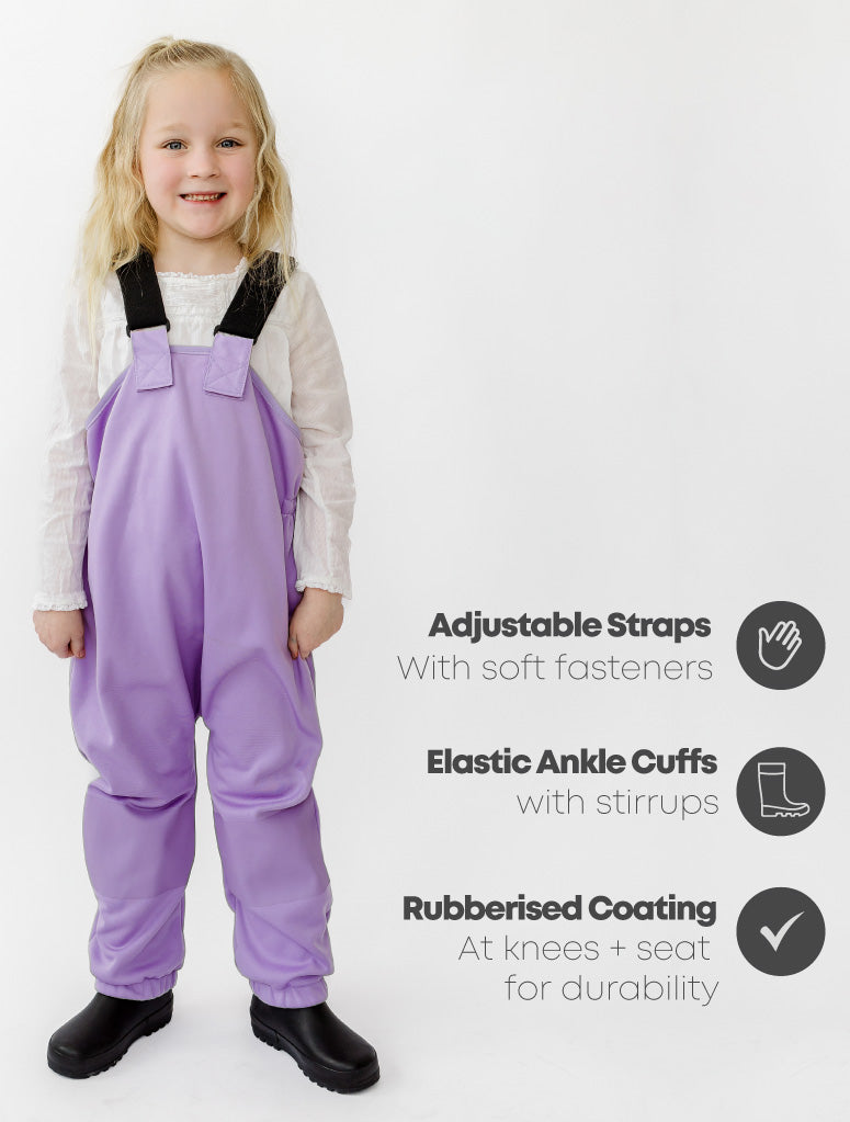 Therm All-Weather Fleece Overalls - Periwinkle