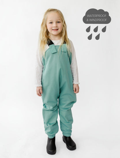 Therm All-Weather Fleece Overalls - Seafoam