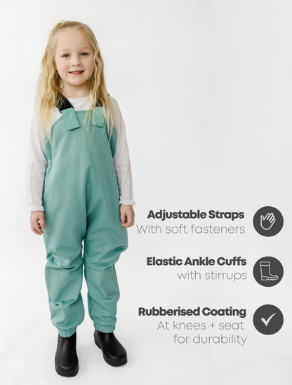Therm All-Weather Fleece Overalls - Seafoam