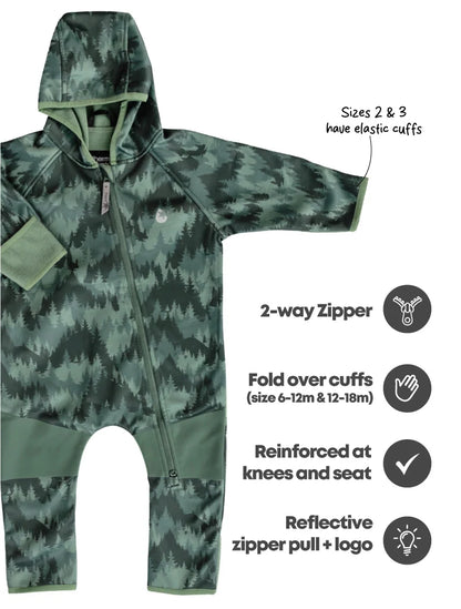 Therm All-Weather Fleece Onesie - Forest Camo