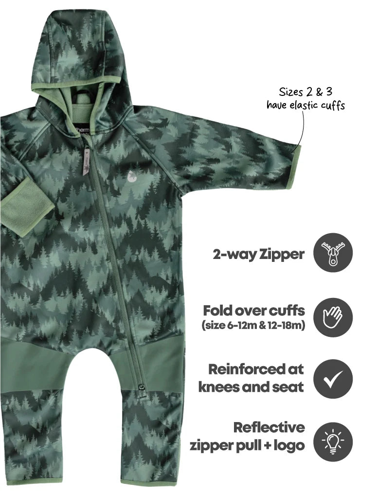 Therm All-Weather Fleece Onesie - Forest Camo
