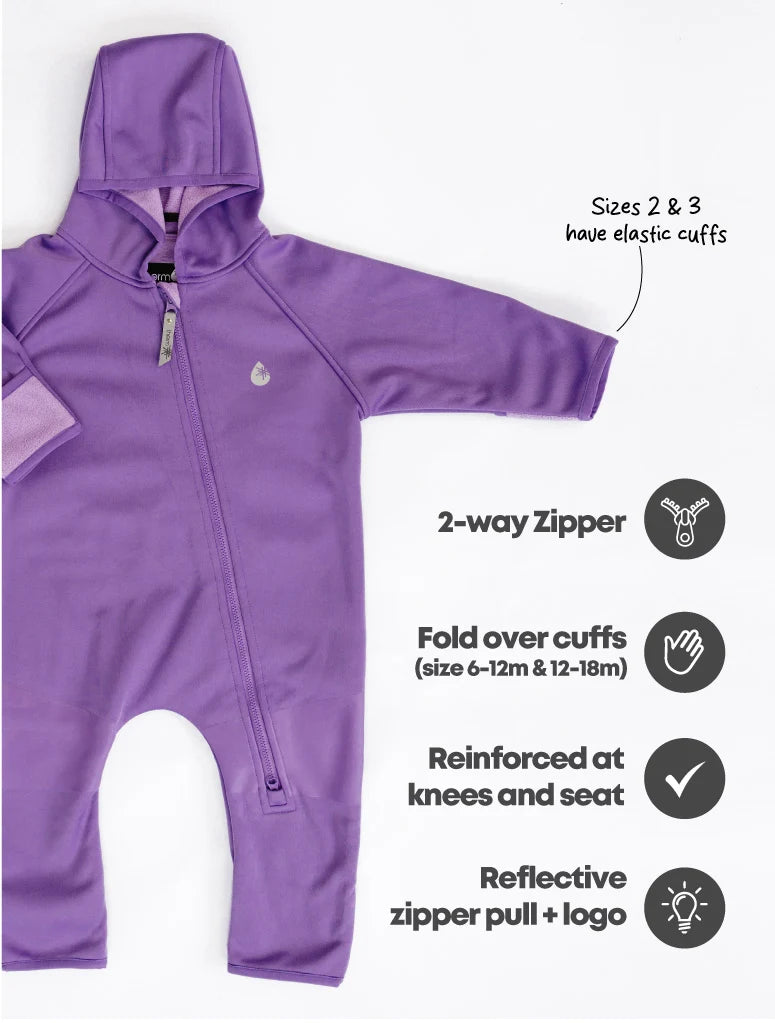 Therm All-Weather Fleece Onesie - Violet