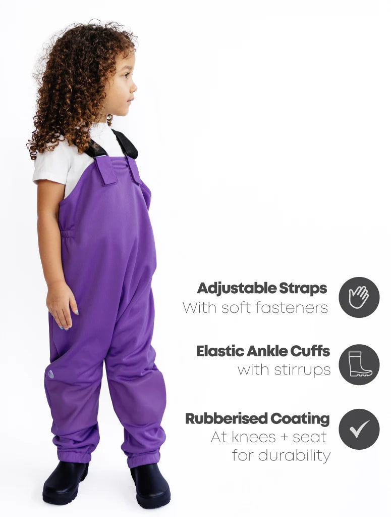 Therm All-Weather Fleece Overalls - Violet
