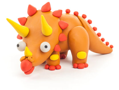 Hey Clay Dinos - Pterodactylus, Triceratops & Tyrannosaurus