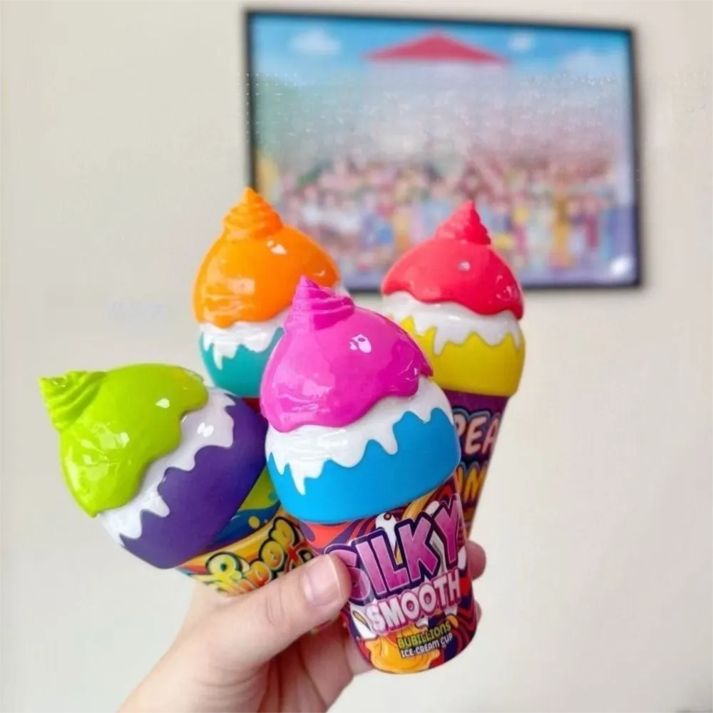 Ice Cream Shape Children Bubble Blowing Toys Inverted Without Spilling Liquid 30ML