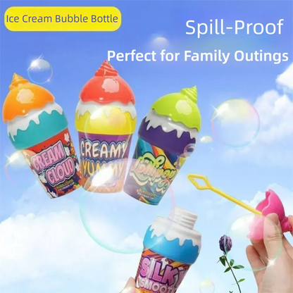 Ice Cream Shape Children Bubble Blowing Toys Inverted Without Spilling Liquid 30ML