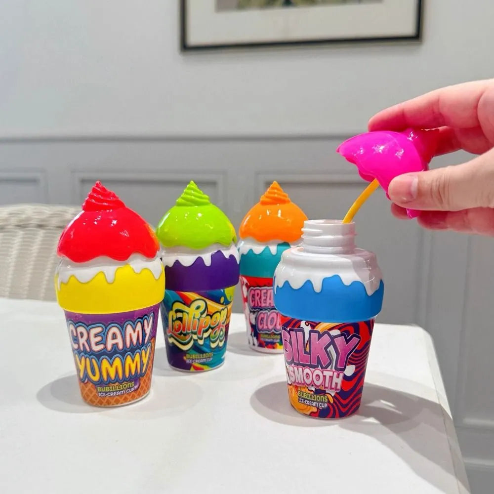 Ice Cream Shape Children Bubble Blowing Toys Inverted Without Spilling Liquid 30ML