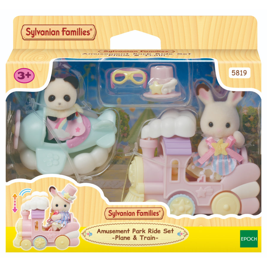 Sylvianian Families: Amusement Park Ride Set - Plane & Train