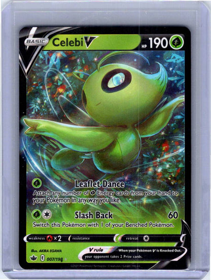 Pokemon Single Celebi V Chilling Reign Ultra Rare 007/198