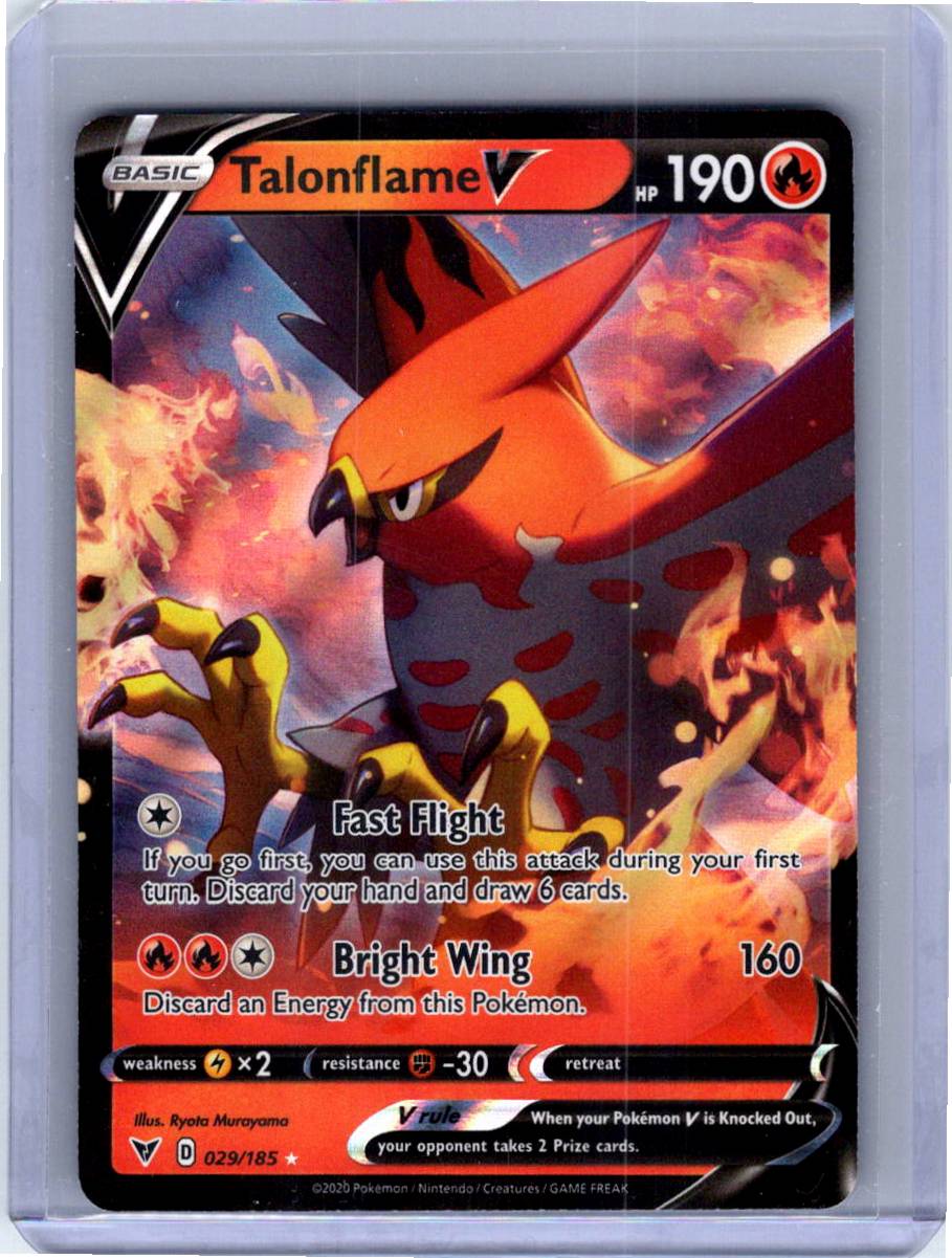 Pokemon Single Talonflame V Vivid Voltage Ultra Rare 029/185
