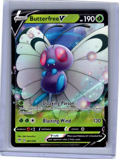 Pokemon Single Butterfree V Darkness Ablaze Ultra Rare 001/189