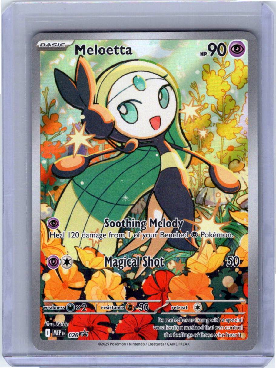 Pokemon Single Meloetta Mega Evolution Promos Illustration Rare 026