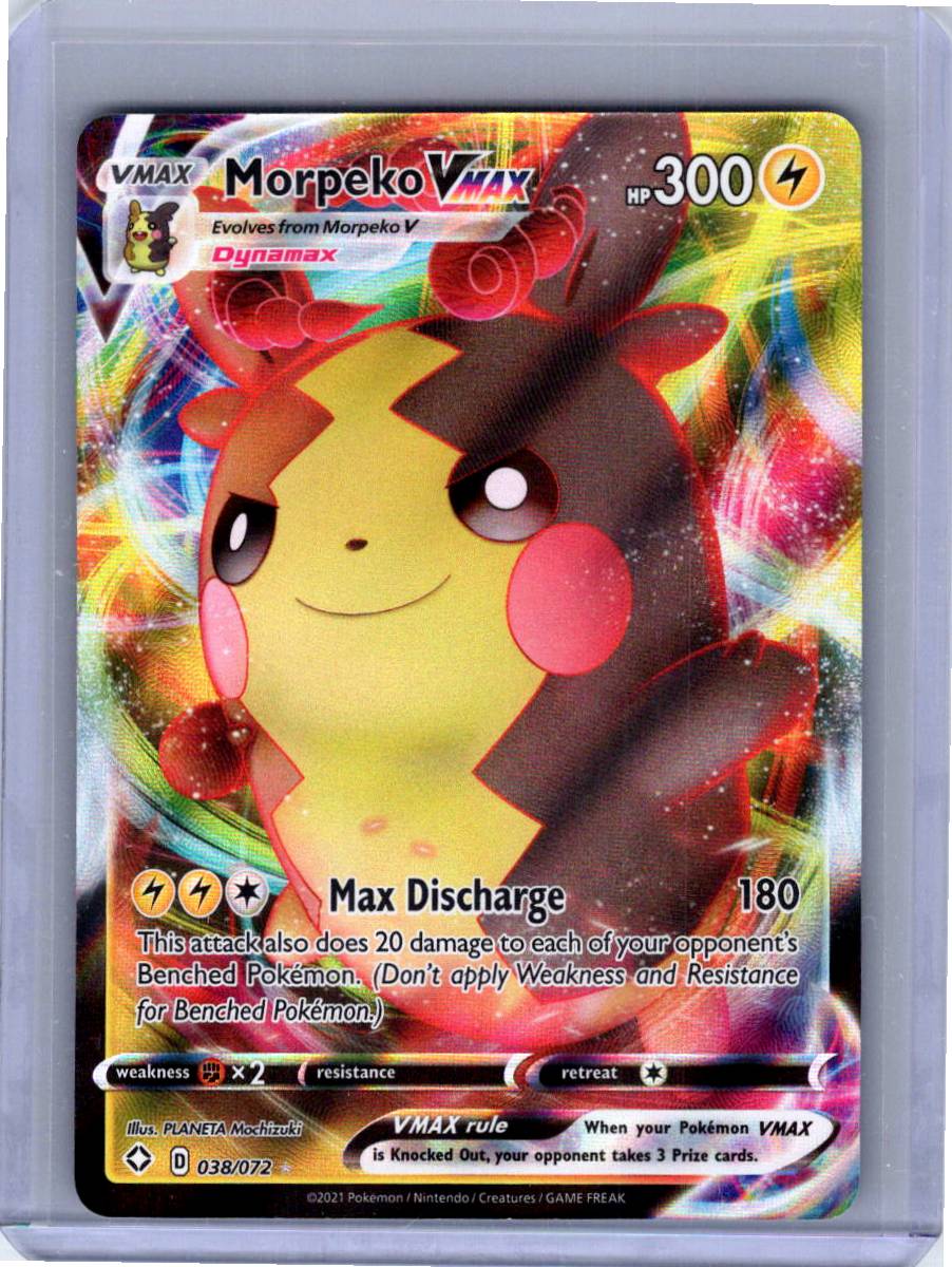 Pokemon Single Morpeko VMAX Shining Fates Ultra Rare 038/072