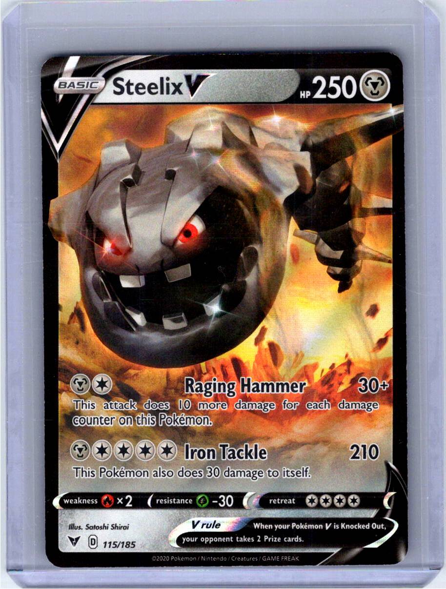 Pokemon Single Steelix V Vivid Voltage Ultra Rare • 115/185