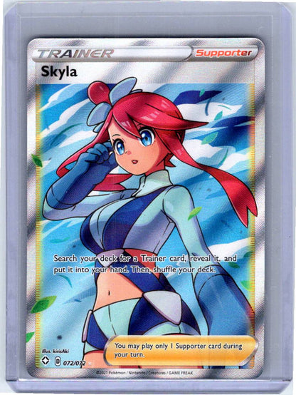 Pokemon Single Skyla (Full Art) Shining Fates Ultra Rare 072/072