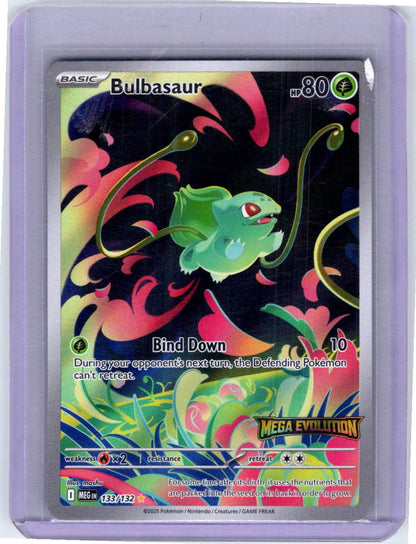 Pokemon Single Bulbasaur (Mega Evolution Stamped) Mega Evolution Promos Illustration Rare 133/132