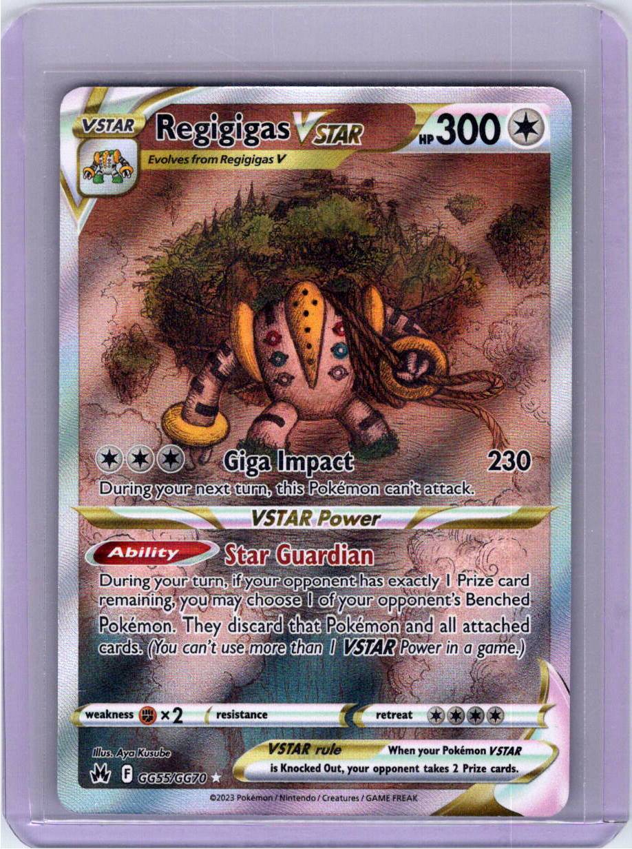 Pokemon Single Regigigas VSTAR Crown Zenith: Galarian Gallery Ultra Rare GG55/GG70