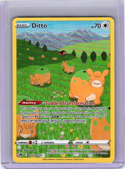 Pokemon Single Ditto Crown Zenith: Galarian Gallery Ultra Rare GG22/GG70