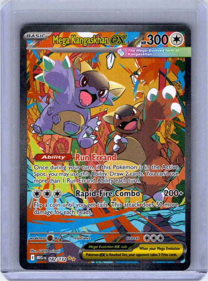 Pokemon Single Mega Kangaskhan ex Mega Evolution Special Illustration Rare 182/132