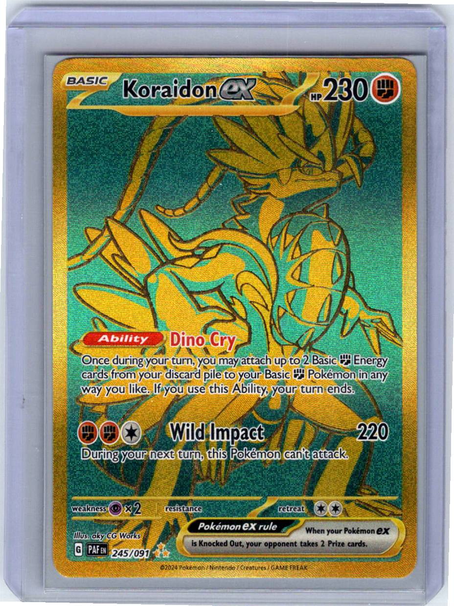 Pokemon Single Koraidon ex Paldean Fates Hyper Rare 245/091