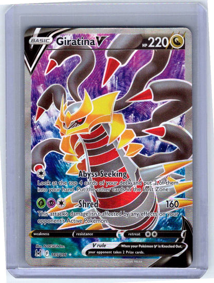 Pokemon Single Giratina V (Full Art) Lost Origin Ultra Rare 185/196