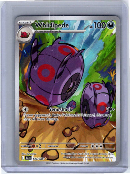 Pokemon Single Whirlipede Black Bolt Illustration Rare 133/086