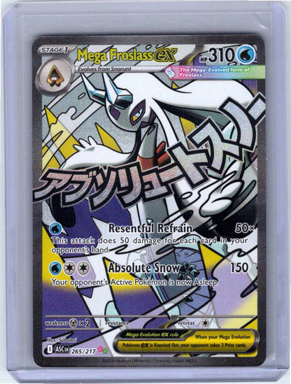 Pokemon Single Mega Froslass ex Ascended Heroes Mega Attack Rare 265/217