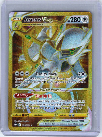Pokemon Single Arceus VSTAR (Secret) Brilliant Stars Ultra Rare 184/172 （1）
