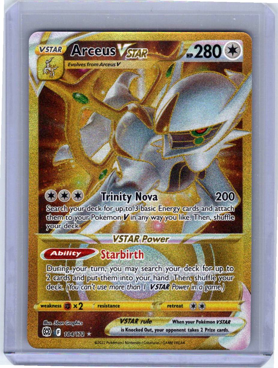 Pokemon Single Arceus VSTAR (Secret) Brilliant Stars Ultra Rare 184/172 （2）