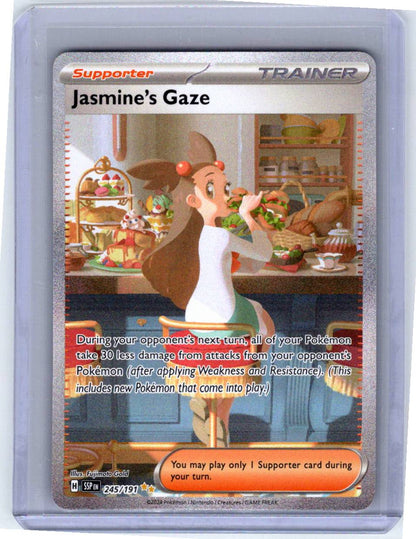 Pokemon Single Jasmine's Gaze Surging Sparks Special Illustration Rare 245/191