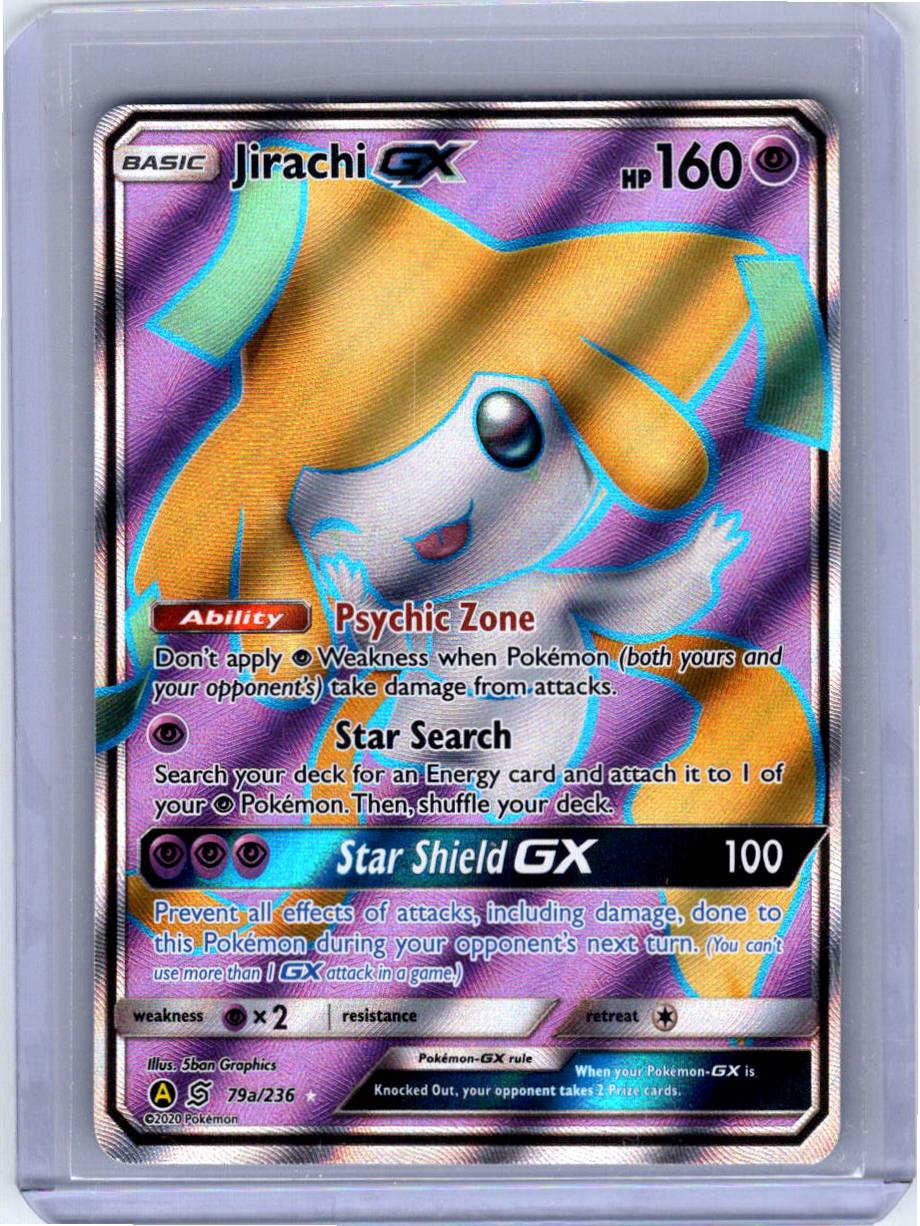 Pokemon Single Jirachi GX Alternate Art Promos Promo 079a/236