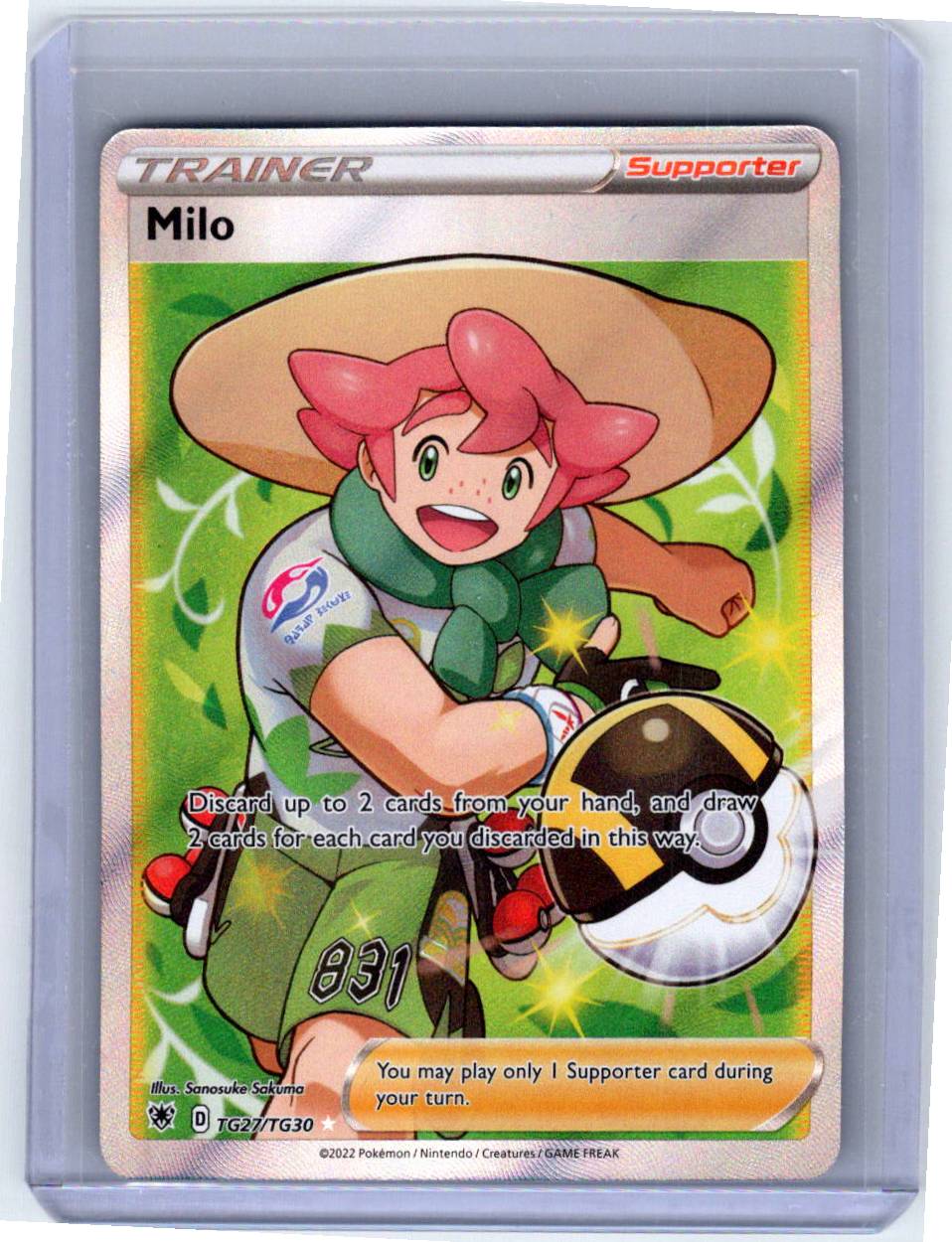 Pokemon Single Milo Astral Radiance Trainer Gallery Ultra Rare TG27/TG30