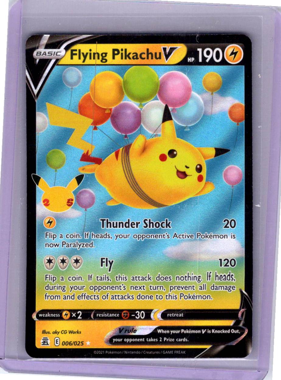 Pokemon Single Flying Pikachu V Celebrations Ultra Rare 006/025