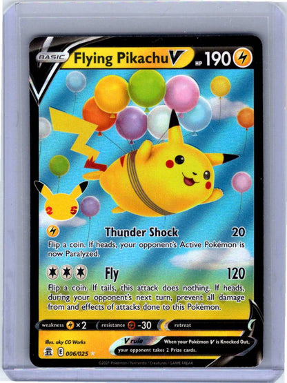 Pokemon Single Flying Pikachu V Celebrations Ultra Rare 006/025