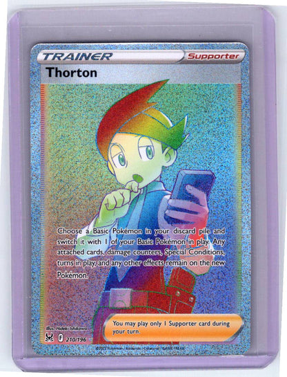 Pokemon Single Thorton (Secret) Lost Origin Secret Rare 210/196