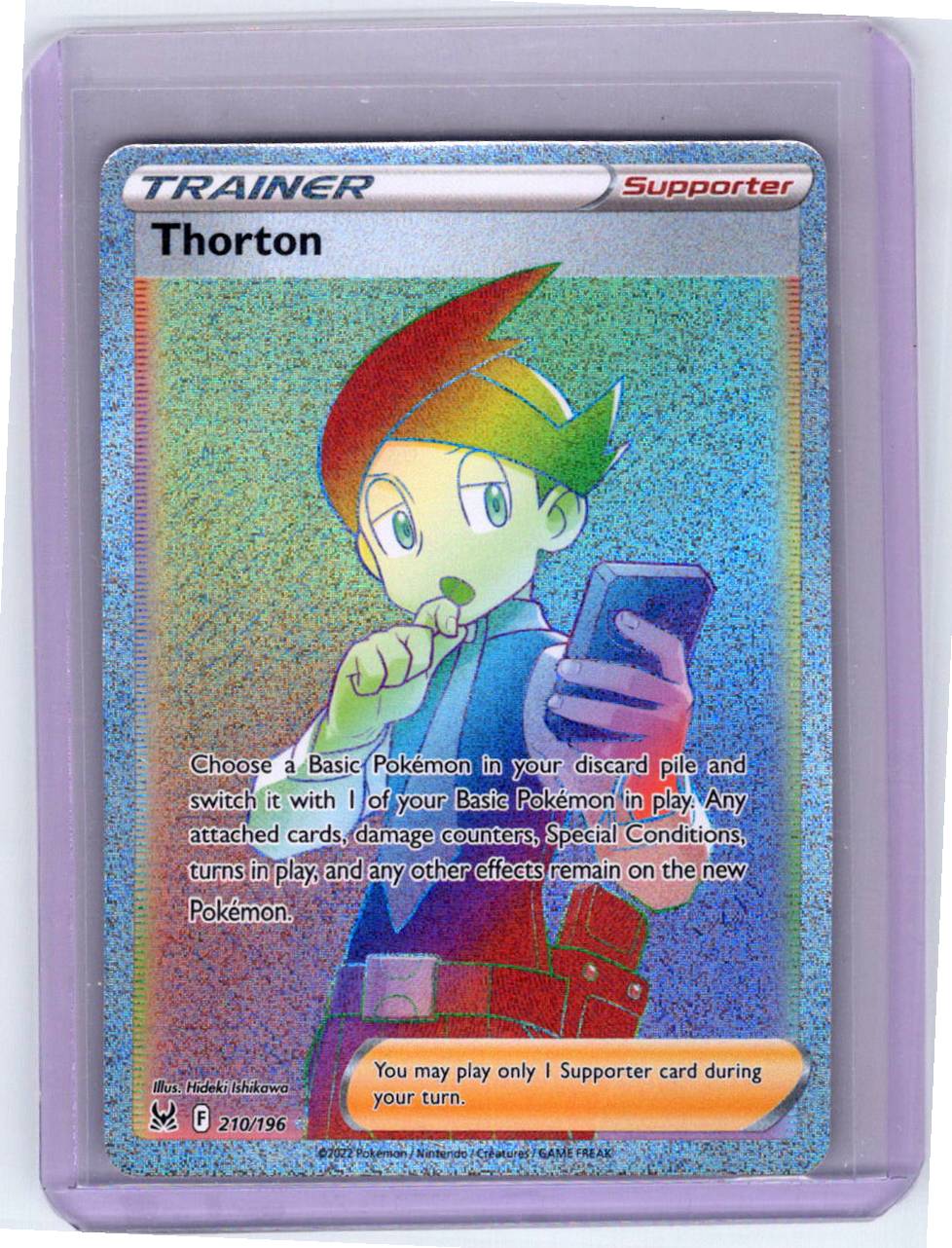 Pokemon Single Thorton (Secret) Lost Origin Secret Rare 210/196