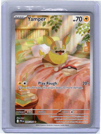 Pokemon Single Yamper Phantasmal Flames Illustration Rare 099/094