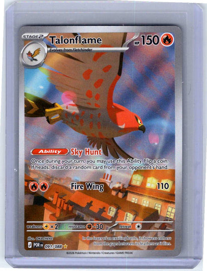 Pokemon Single Talonflame Perfect Order Illustration Rare 091/088