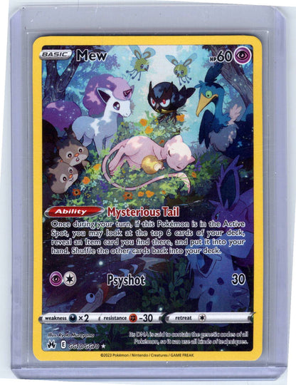 Pokemon Single Mew Crown Zenith: Galarian Gallery Holo Rare GG10/GG70