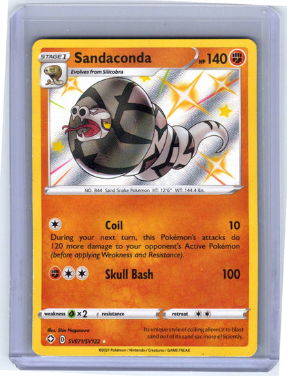 Pokemon Single Sandaconda Shining Fates: Shiny Vault Shiny Holo Rare SV071/SV122