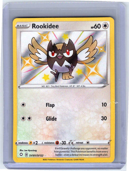 Pokemon Single Rookidee Shining Fates: Shiny Vault Shiny Holo Rare SV101/SV122