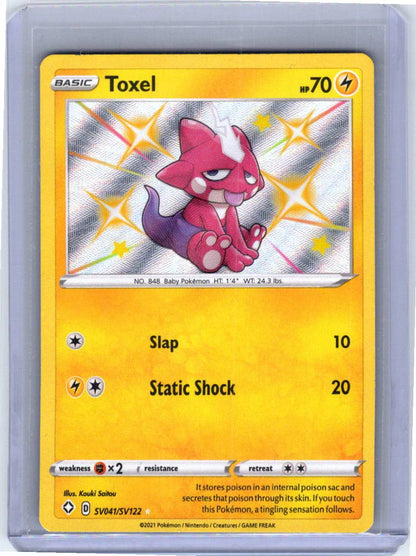 Pokemon Single Toxel Shining Fates: Shiny Vault Shiny Holo Rare SV041/SV122
