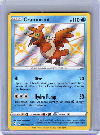 Pokemon Single Cramorant Shining Fates: Shiny Vault Shiny Holo Rare SV030/SV122 (1)