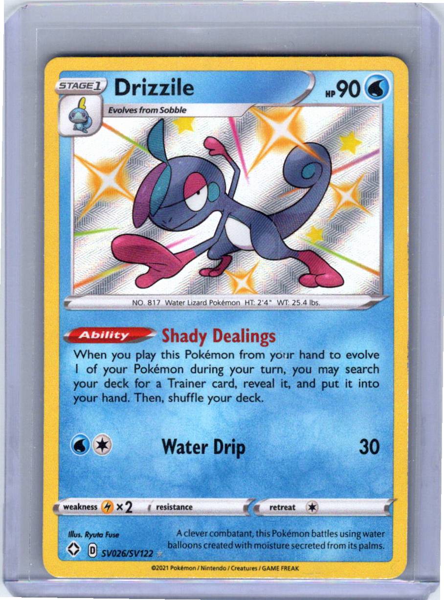Pokemon Single Drizzile Shining Fates: Shiny Vault Shiny Holo Rare SV026/SV122 (2)