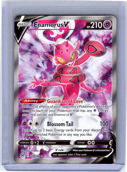 Pokemon Single Enamorus V (Full Art) Lost Origin Ultra Rare 178/196