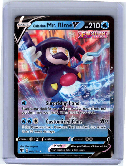 Pokemon Single Galarian Mr. Rime V Astral Radiance Ultra Rare 049/189