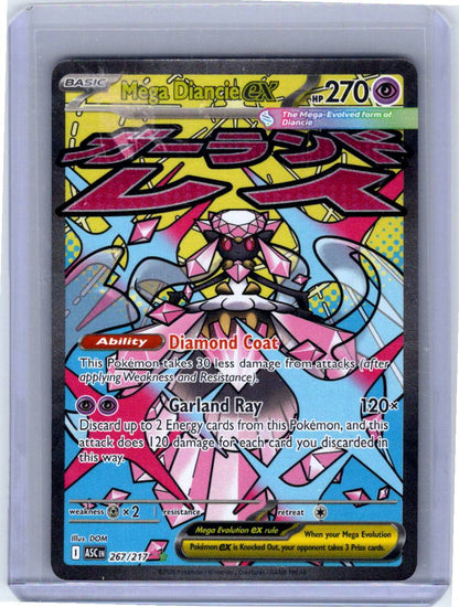 Pokemon Single Mega Diancie ex Ascended Heroes Mega Attack Rare 267/217